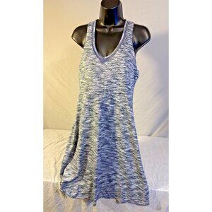 MPG Sporty Dress Womens Large Built in Bra Purple Gray Tennis Golf Athletic L 14